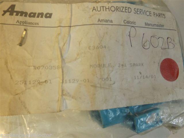Amana Gas Stove R0703584 Module, Spark 2+1 NEW IN BOX Amana Gas Stove R0703584 Module, Spark 2+1 NEW IN BOX